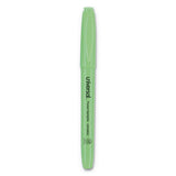 Pocket Highlighters, Chisel Tip, Fluorescent Green, Dozen