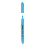 Pocket Highlighters, Chisel Tip, Fluorescent Blue, Dozen