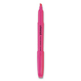 Pocket Highlighters, Chisel Tip, Fluorescent Pink, Dozen