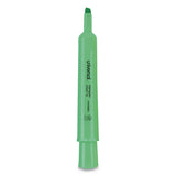 Desk Highlighters, Chisel Tip, Fluorescent Green, Dozen