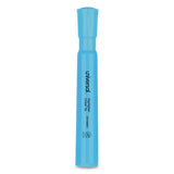 Desk Highlighters, Chisel Tip, Fluorescent Blue, Dozen