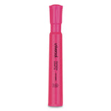 Desk Highlighters, Chisel Tip, Fluorescent Pink, Dozen