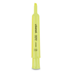 Desk Highlighters, Chisel Tip, Fluorescent Yellow, 36-pack