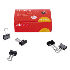 Binder Clips, Mini, Black-silver, 36-box