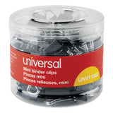Binder Clips In Zip-seal Bag, Small, Black-silver, 144-pack