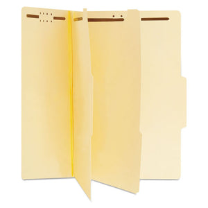 Six-section Classification Folders, 2 Dividers, Letter Size, Manila, 15-box