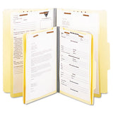 Six-section Classification Folders, 2 Dividers, Letter Size, Manila, 15-box