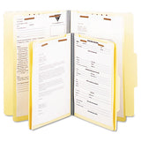 Six-section Classification Folders, Heavy-duty Pressboard Cover, 2 Dividers, 2.5" Expansion, Legal Size, Brick Red, 20-box