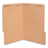 Reinforced Top Tab Fastener Folders, 2 Fasteners, Legal Size, Brown Kraft Exterior, 50-box