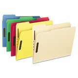 Reinforced Top Tab Fastener Folders, 2 Fasteners, Legal Size, Brown Kraft Exterior, 50-box