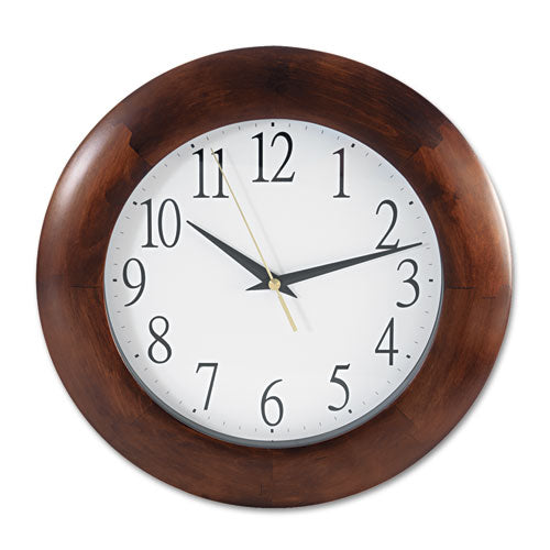 Round Wood Wall Clock, 12.75