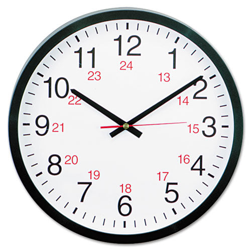 24-hour Round Wall Clock, 12.63