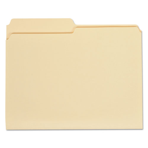 Top Tab Manila File Folders, 1-2-cut Tabs, Assorted Positions, Letter Size, 11 Pt. Manila, 100-box