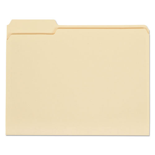 Top Tab Manila File Folders, 1-3-cut Tabs, Assorted Positions, Letter Size, 11 Pt. Manila, 100-box