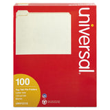 Top Tab Manila File Folders, 1-5-cut Tabs, Assorted Positions, Letter Size, 11 Pt. Manila, 100-box