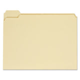Top Tab Manila File Folders, 1-5-cut Tabs, Assorted Positions, Letter Size, 11 Pt. Manila, 100-box