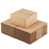 Fixed-depth Corrugated Shipping Boxes, Regular Slotted Container (rsc), 12" X 12" X 6", Brown Kraft, 25-bundle