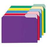 Interior File Folders, 1-3-cut Tabs, Letter Size, Manila, 100-box