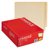 Deluxe Reinforced End Tab Folders, Straight Tab, Letter Size, Manila, 100-box