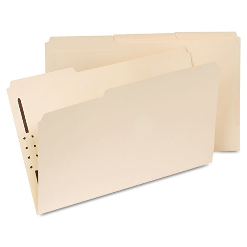 Reinforced Top Tab Folders With One Fastener, 1-3-cut Tabs, Legal Size, Manila, 50-box