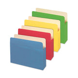 Redrope Expanding File Pockets, 3.5" Expansion, Letter Size, Assorted, 5-box