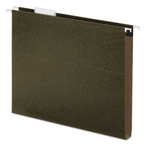 Box Bottom Hanging File Folders, Letter Size, 1-5-cut Tab, Standard Green, 25-box