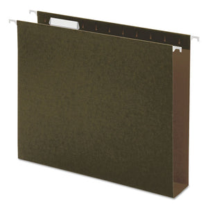 Box Bottom Hanging File Folders, Letter Size, 1-5-cut Tab, Standard Green, 25-box