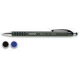 Retractable Ballpoint Pen, Medium 1mm, Black Ink-barrel, Dozen