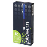 Comfort Grip Retractable Ballpoint Pen, Medium 1mm, Blue Ink-barrel, Dozen