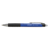 Comfort Grip Retractable Ballpoint Pen, Medium 1mm, Blue Ink-barrel, Dozen