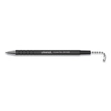 Stick Ballpoint Counter Pen, Medium 1mm, Black Ink, Black Barrel