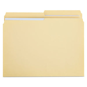 Double-ply Top Tab Manila File Folders, 1-2-cut Tabs, Letter Size, 100-box