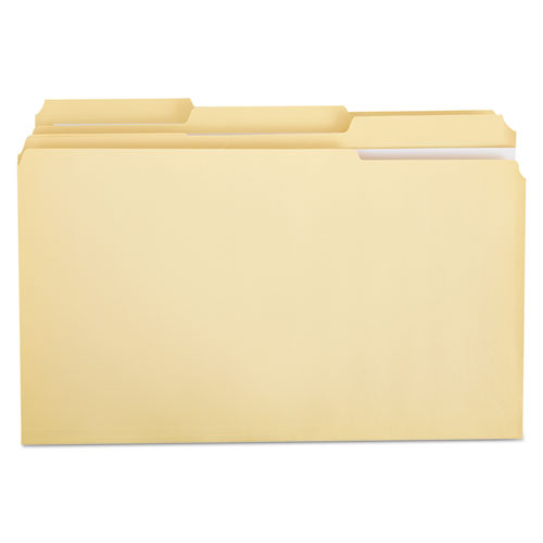 Double-ply Top Tab Manila File Folders, 1-3-cut Tabs, Legal Size, 100-box