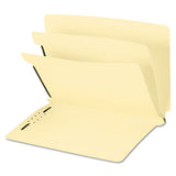 Six-section Manila End Tab Classification Folders, 2 Dividers, Legal Size, Manila, 10-box