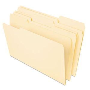 Deluxe Heavyweight File Folders, 1-3-cut Tabs, Letter Size, Manila, 50-pack