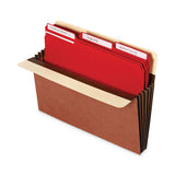 Redrope Expanding File Pockets, 7" Expansion, Letter Size, Brown, 5-box