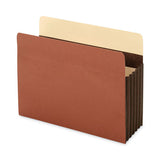 Redrope Expanding File Pockets, 7" Expansion, Letter Size, Brown, 5-box