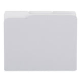 Top Tab File Folders, 1-3-cut Tabs: Assorted, Letter Size, 0.75" Expansion, Gray, 100-box