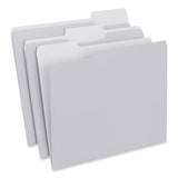 Top Tab File Folders, 1-3-cut Tabs: Assorted, Letter Size, 0.75" Expansion, Gray, 100-box