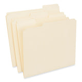 Top Tab File Folders, 1-3-cut Tabs: Assorted, Letter Size, 0.75" Expansion, Manila, 250-carton