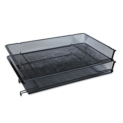 Deluxe Mesh Stacking Side Load Tray, 1 Section, Legal Size Files, 17