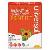 30% Recycled Copy Paper, 92 Bright, 20 Lb, 8.5 X 11, White, 500 Sheets-ream, 5 Reams-carton