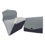 Poly Expanding Files, 13 Sections, Letter Size, Black-steel Gray
