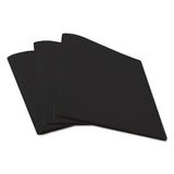 Two-pocket Plastic Folders, 11 X 8 1-2, Black, 10-pack