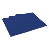 Plastic Twin-pocket Report Covers With 3 Fasteners, 100 Sheets,navyblue, 10-pk