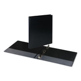 Deluxe Round Ring View Binder, 3 Rings, 0.5" Capacity, 11 X 8.5, Black