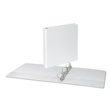 Slant-ring View Binder, 3 Rings, 1.5" Capacity, 11 X 8.5, White