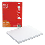 Filler Paper, 3-hole, 8.5 X 11, Medium-college Rule, 100-pack