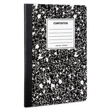 Composition Book, Wide-legal Rule, Black Marble Cover, 9.75 X 7.5, 100 Sheets