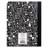 Composition Book, Wide-legal Rule, Black Marble Cover, 9.75 X 7.5, 100 Sheets